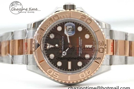 EWF SS Dial RG Yacht-Master Brown RG Bracelet 1:1 Edition Best on 126621 SS A3235 0409